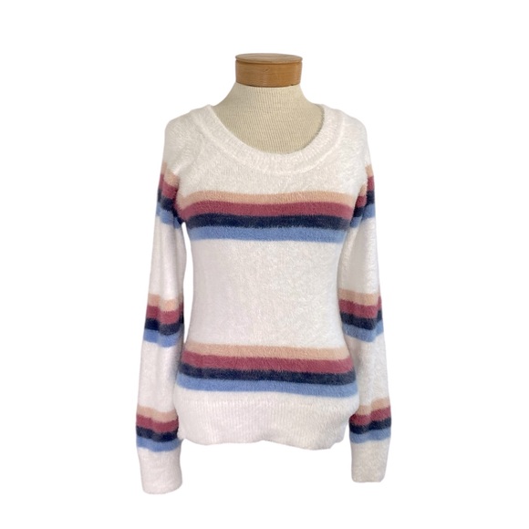 Abercrombie Kids 15/16 Girl Fuzzy Soft Stripped - Picture 7 of 10